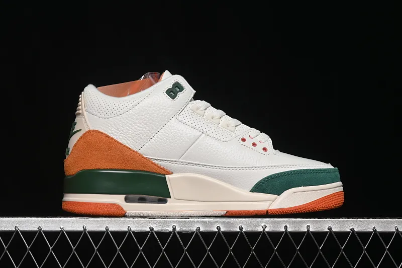All categories Air Jordan Jordan series basketball shoes Air Jordan 3 Solefly x Air Jordan 3 Retro "Miami" AJ3 Joe 3 Miami joint white green orange IF4491-100